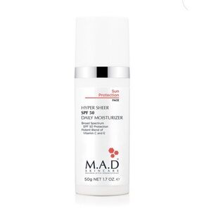 🆕 in box M.A.D Skincare HYPER SHEER SPF 50 DAILY MOISTURIZER ☀️